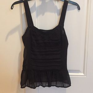 Black Peplum Tank